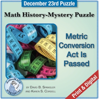 Preview of Dec. 23 Metric System Puzzle: Metric Conversion Act | Daily Mixed Review