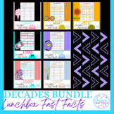 Decades Lunchbox Fast Facts Cards Bundle