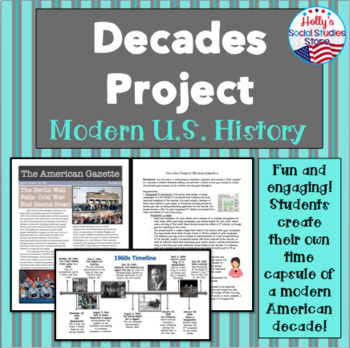 Preview of Decades Project- U.S. History