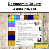 Montessori Decanomial Square (color, blackline master & in