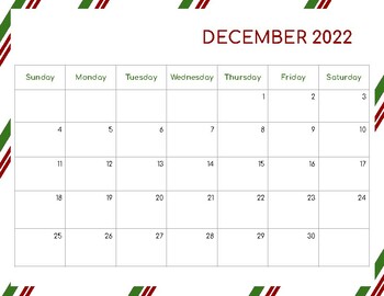 December 2022 Calendar by Jennifer Stoqua | TPT
