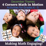 December 4 Corners Math in Motion Engagement Games (K-5)