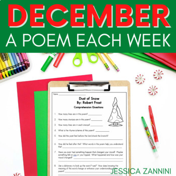 Preview of December A Poem Each Week