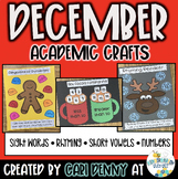 December Academic Crafts | Winter Math & Literacy Crafts |