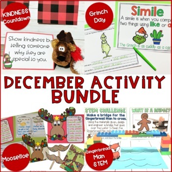 Preview of December Activities Bundle - December Read Aloud Activities