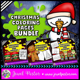 December Activities | Christmas Coloring Pages or Sheets BUNDLE