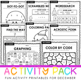 December Activity Packet - Fun Printables for Christmas