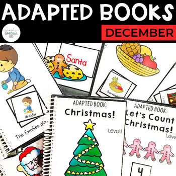 Preview of December Adapted Books (Christmas, Hanukkah, Kwanzaa, Santa) | Special Ed