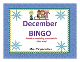 December BINGO Game: A Questions based language game