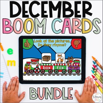 Preview of December BOOM Cards Bundle | Digital Task Cards
