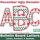 December Bulletin Board Letters: Ugly Christmas Sweater Nu