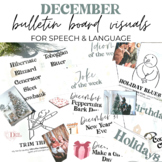 December Bulletin Board Visuals for Speech & Language