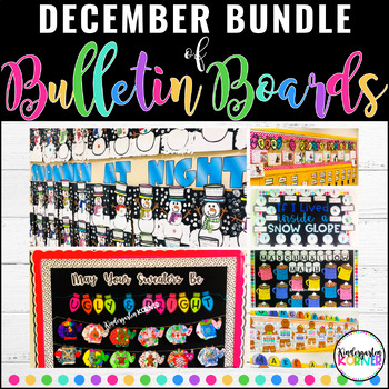 Preview of December Bulletin Boards BUNDLE | January Bulletin Boards | Holiday Winter Craft