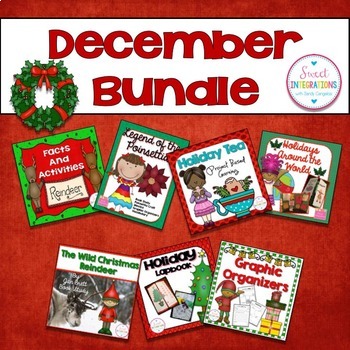 Preview of December Bundle - Project Based Learning - Christmas and December Activities