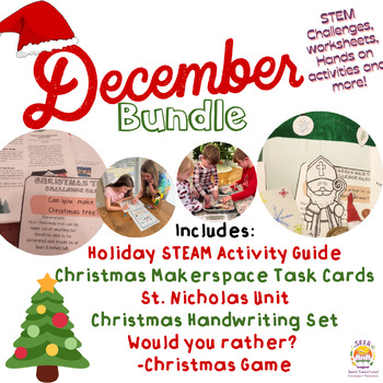 Preview of December Bundle! - Christmas School, Polar Bear Science, Saint Nicholas