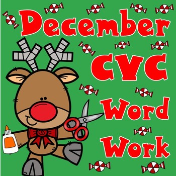 Preview of December CVC Word Work