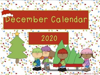 Preview of December Calendar Math 2020