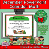December Calendar Math - in PowerPoint - use with or witho