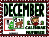December Calendar Numbers