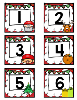 december calendar numbers by kindergarten maestra tpt