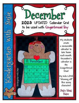Preview of December Calendar grid 2023
