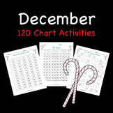 December Candy Cane 120 Chart Activities