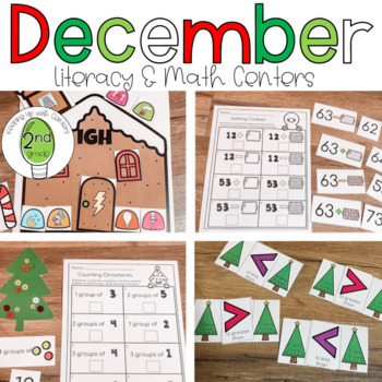 Preview of December Centers - 2nd Grade