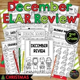 December Christmas Activities 2nd Grade ELAR REVIEW No Pre