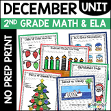 December Christmas Activities & Worksheets No Prep Math Re