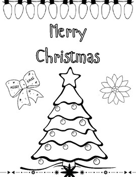 December/Christmas Coloring Pages by Miss B in 4th Grade | TPT