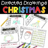 December Christmas Directed Drawings Writing Activities