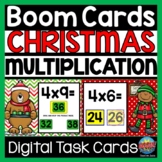 December Christmas Math BOOM Cards | Multiplication Digita