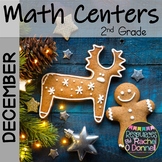 December Christmas Math Centers Second Grade