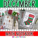 December Christmas Math Notebook | Kindergarten Christmas 