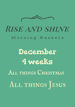 Preview of December/Christmas Morning Basket, homeschool mini lessons