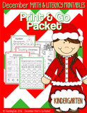 December (Christmas) PRINT and GO Packet [Kindergarten]