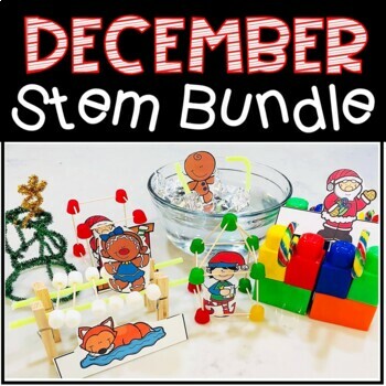 Preview of December {Christmas} STEM BUNDLE