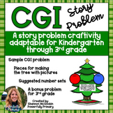December Christmas Tree Craftivity | CGI Word Problem | St