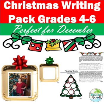 Preview of December Christmas Writing Pack for Grades 4-6