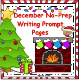 December/Christmas Writing Prompt Pages