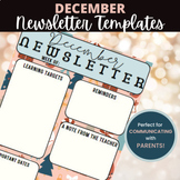 December | Class Newsletter Templates (Editable!)