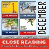 Christmas Reading Comprehension Passages with December Pas