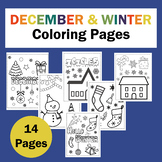 December Coloring Sheets (Kindergarten) | December Winter 