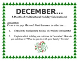 December Computer Lab Bulletin Board and Assignment