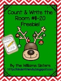 December Count and Write the Room Freebie for Numbers 11-20!