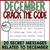 December Crack the Code Cryptogram Winter Holiday Fun Secr