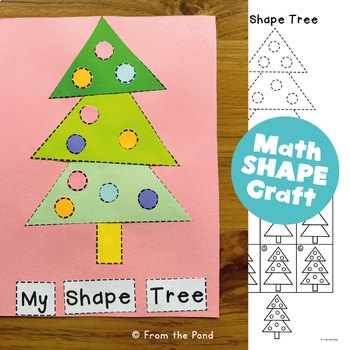 Preview of December Craft Activity a Winter Christmas Tree