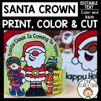 Preview of December Craft Hats | Santa Hat | Christmas Activity