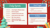 December Daily Agenda Slide