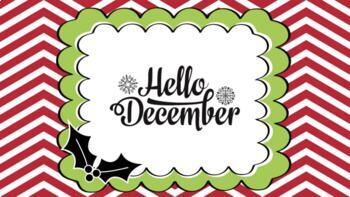 Preview of December Daily Calendar -online learning.